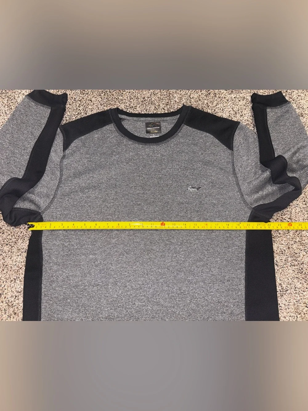 Greg Norman Men’s Lg Long Sleeve Waffle Knit Thermal Performance Pullover - Picture 4 of 7
